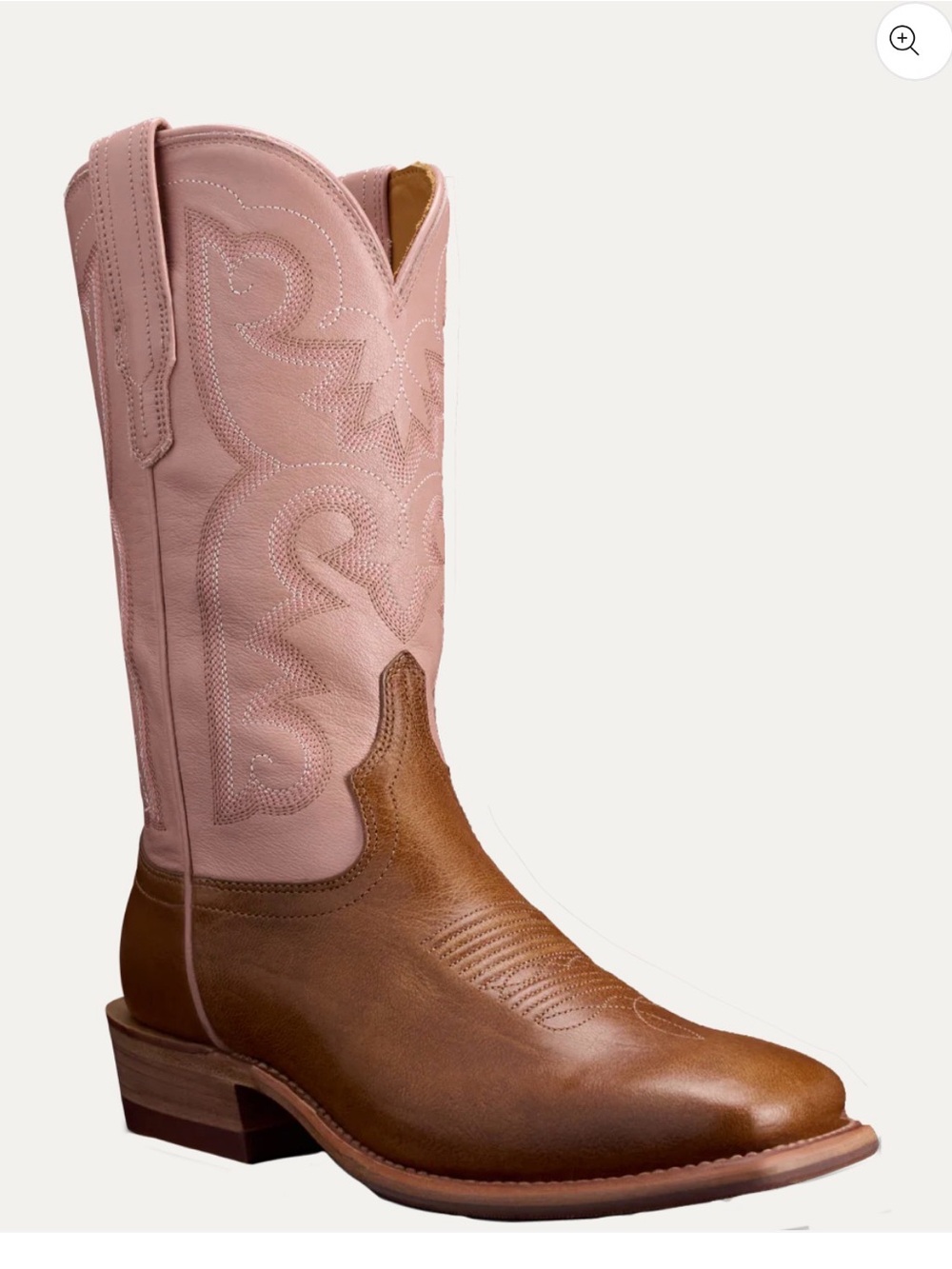 Tecovas Maggie Cowgirl Boots - Misty Rose Square Toe Size 8B RARE